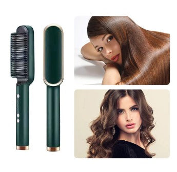 Electric hair straightener comb