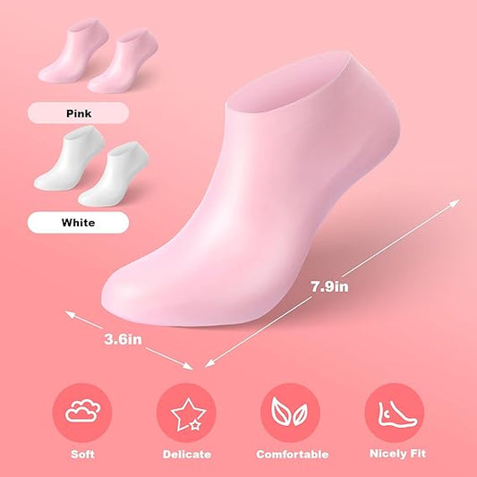 Silicon moisturizing socks